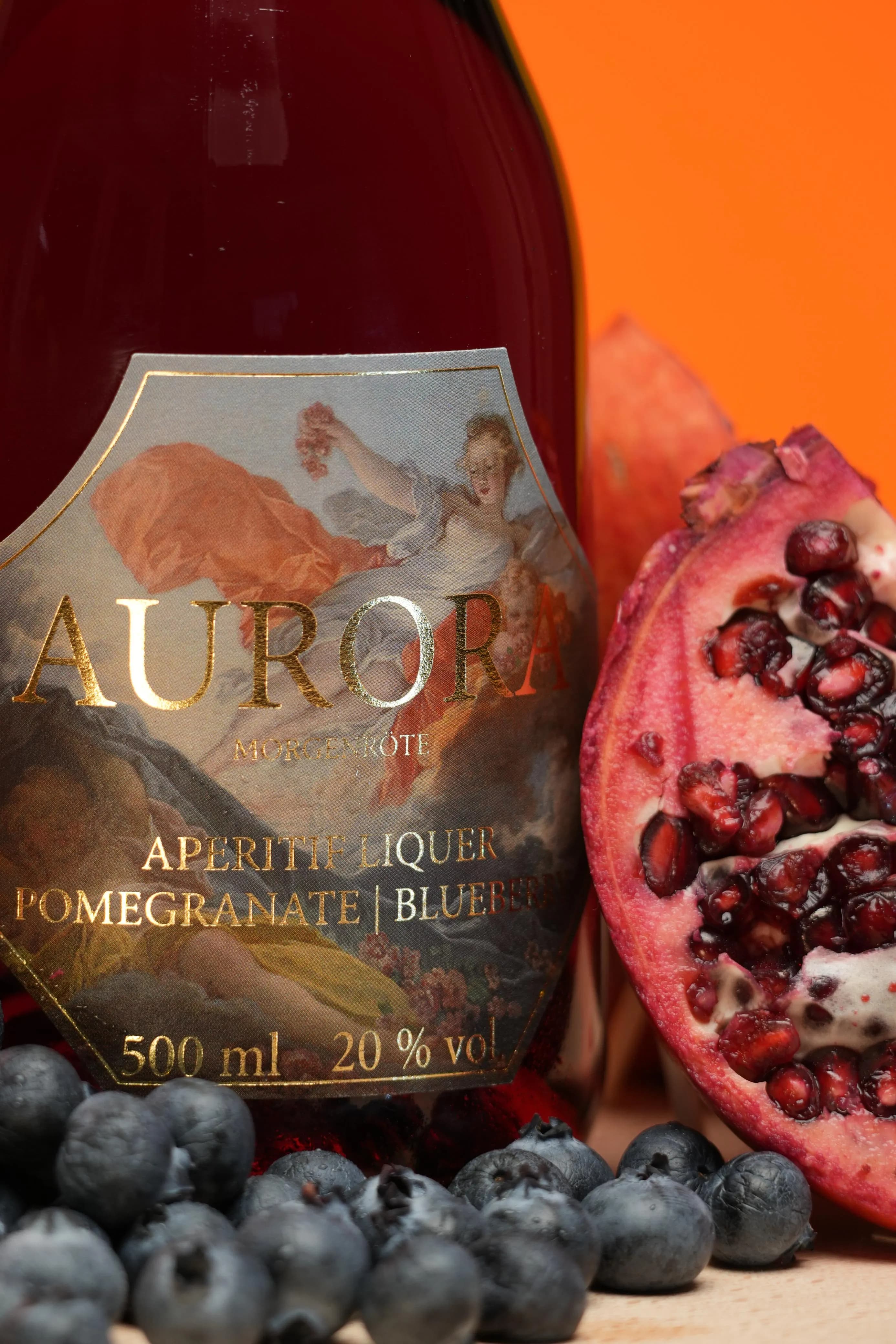 AURORA Etikett Nahaufnahme